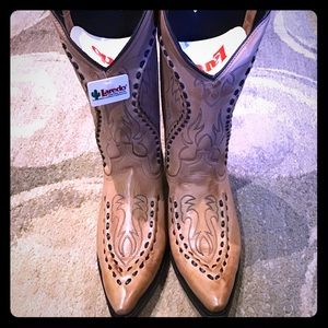 Men’s Laredo Leather Cowboy Boots Sz 10